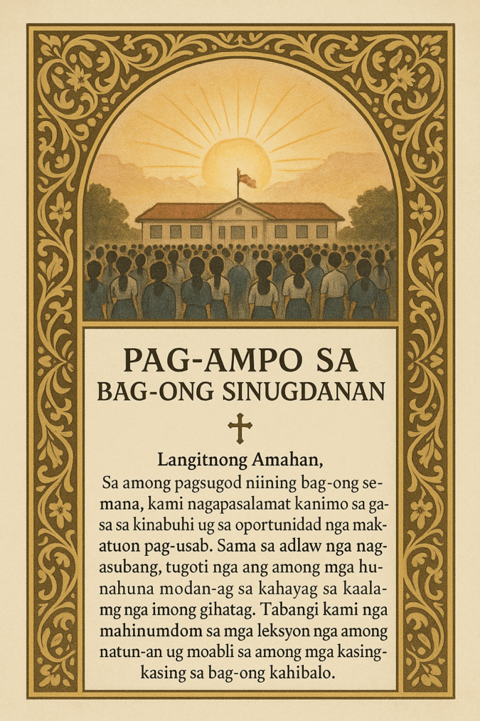 Pag-ampo sa Bag-ong Sinugdanan