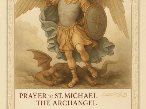 Prayer to St. Michael the Archangel for Protection - Printable Catholic Prayer Card"