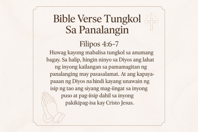 bible verse panalangin