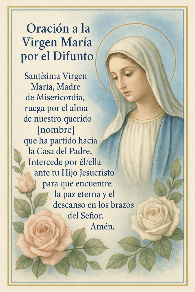 prayer cards for funeral in spanish