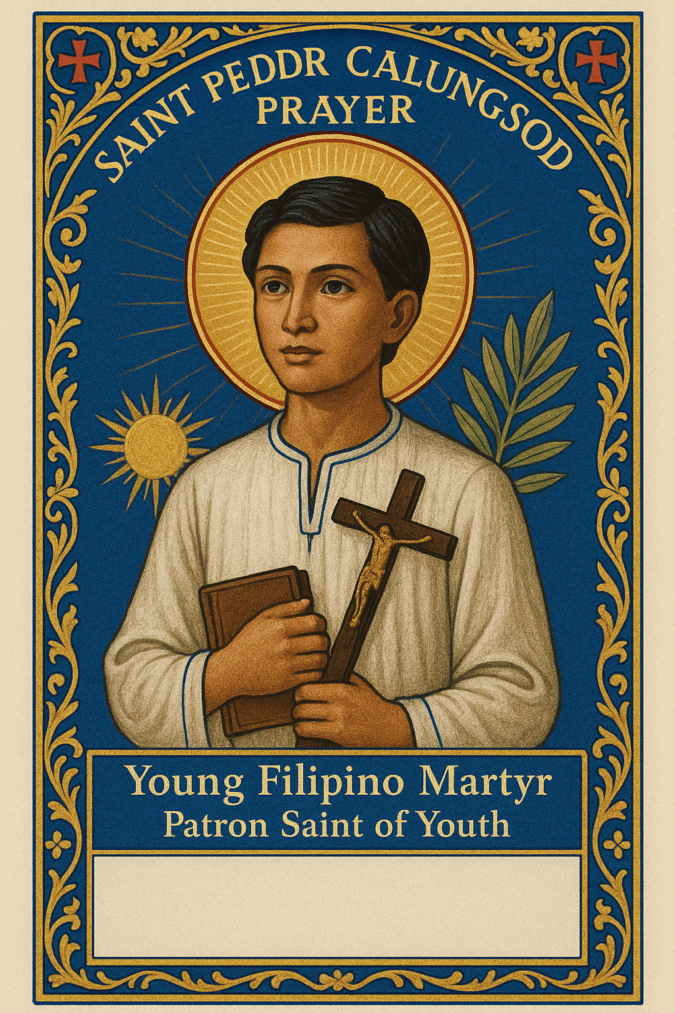 Saint Pedro Calungsod prayer