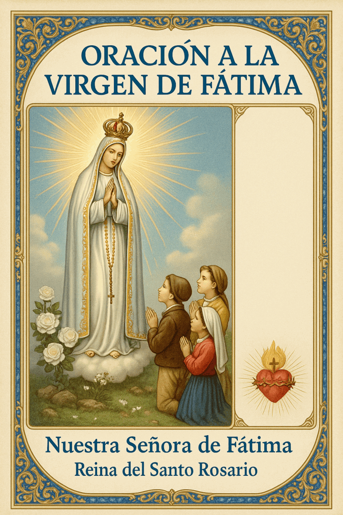 Oración a la Virgen de Fátima: Nuestra Señora del Santo Rosario