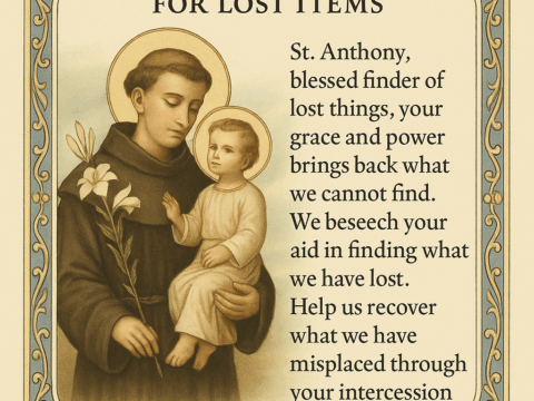 St. Anthony of Padua Patron Saint of Lost Items