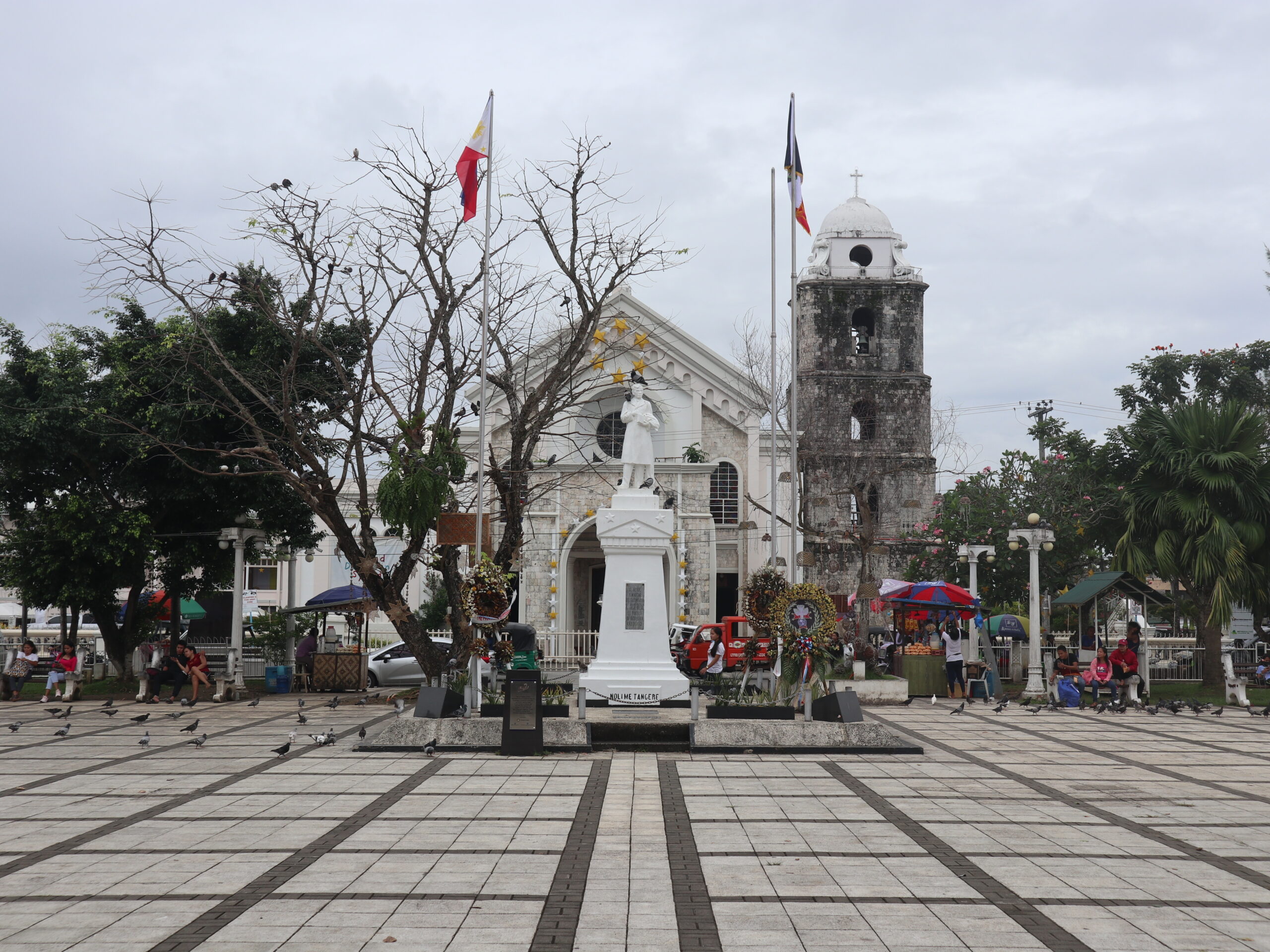 Overhead view of Tagbilaran City, the capital of Bohol province