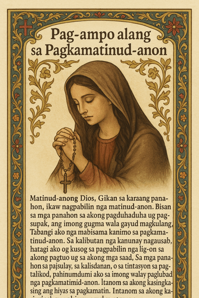 pag ampo bisaya prayer